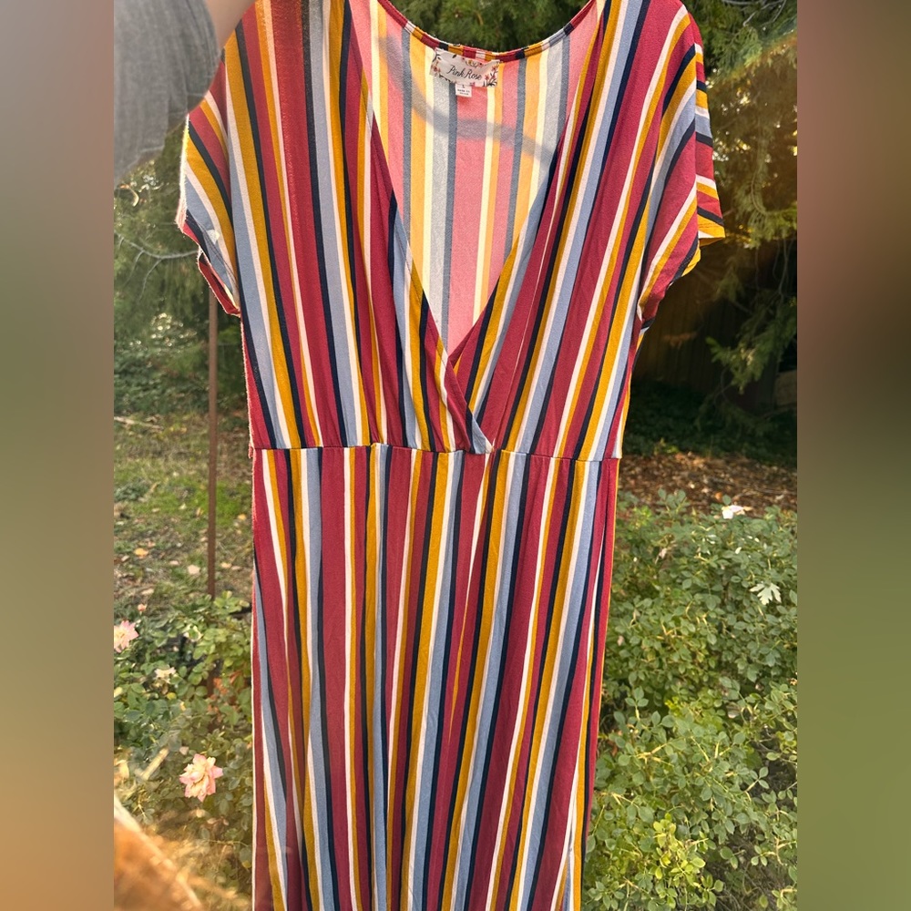 Striped maxi dress